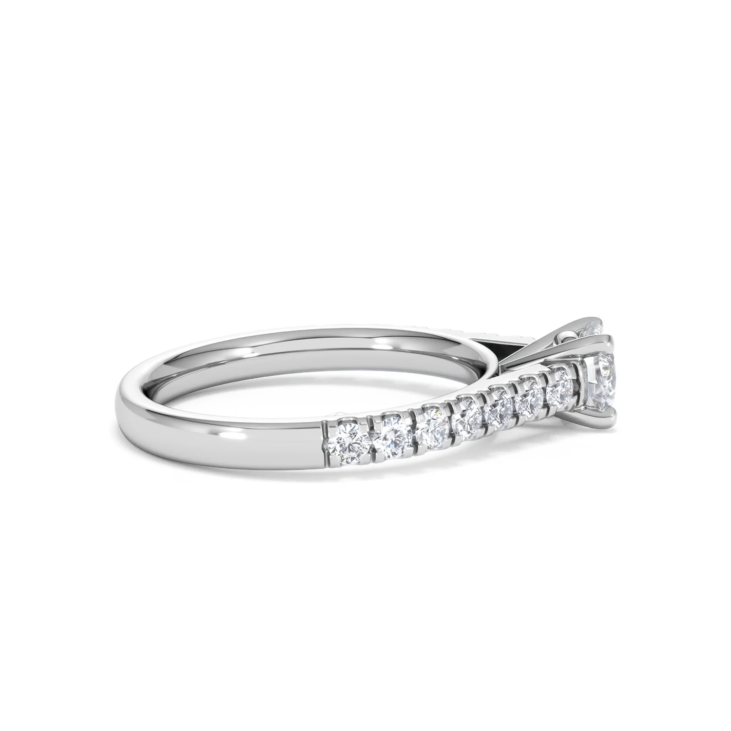 Natalia Diamond Engagement Side Stone Ring Platinum 0.91CT G/SI2 - Image 29
