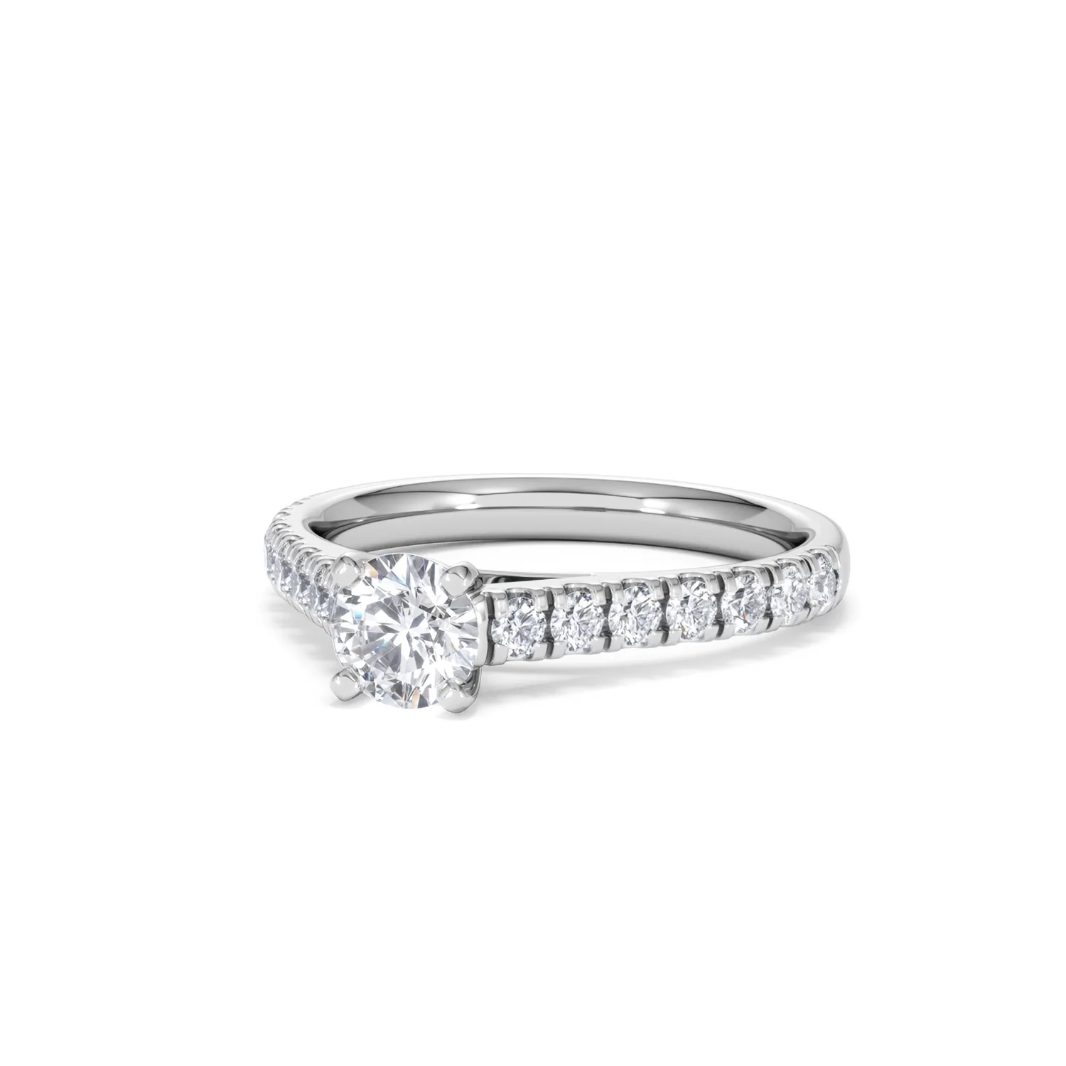 Natalia Diamond Engagement Side Stone Ring Platinum 0.91CT G/SI2 - Image 83