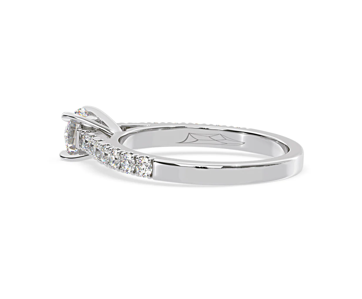 Natalia Diamond Engagement Side Stone Ring Platinum 0.91CT G/VS2 - Image 114