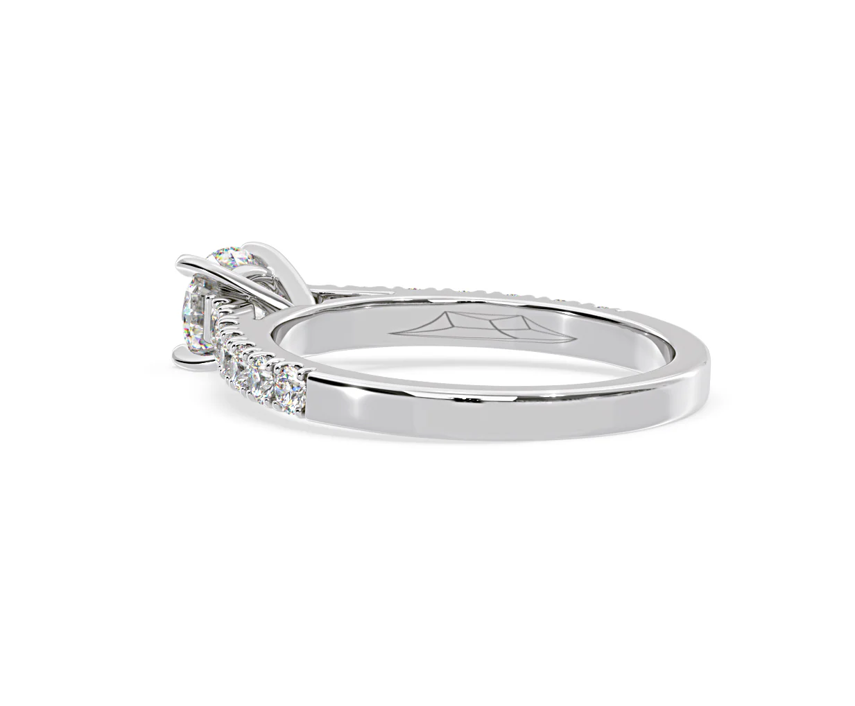 Natalia Diamond Engagement Side Stone Ring Platinum 0.91CT G/VS2 - Image 117