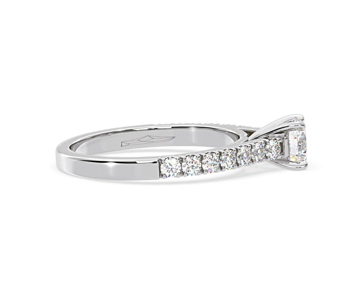 Natalia Diamond Engagement Side Stone Ring Platinum 0.91CT G/VS2 - Image 147