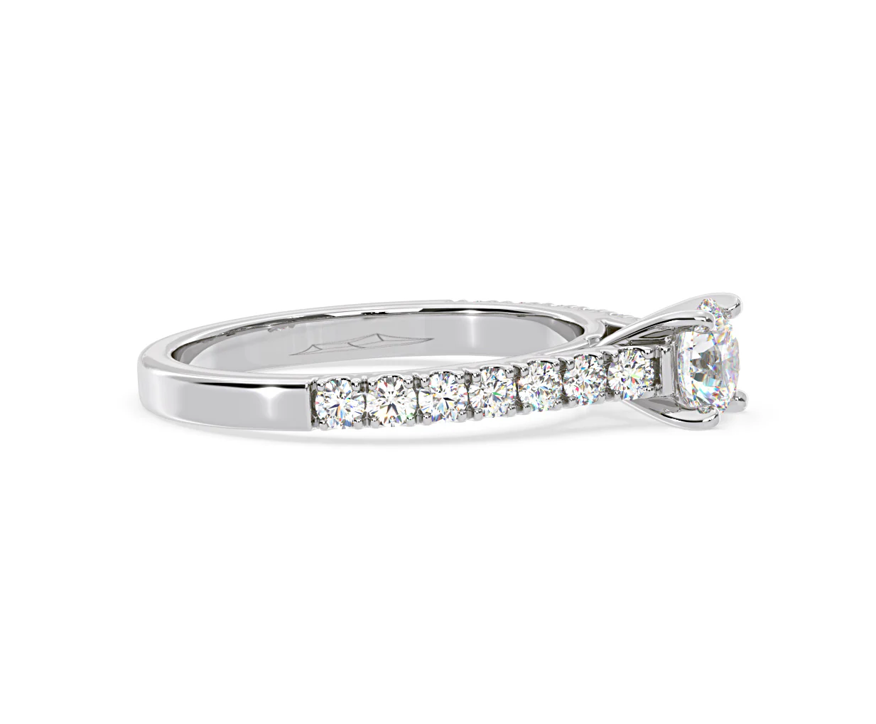 Natalia Diamond Engagement Side Stone Ring Platinum 0.91CT G/VS2 - Image 151