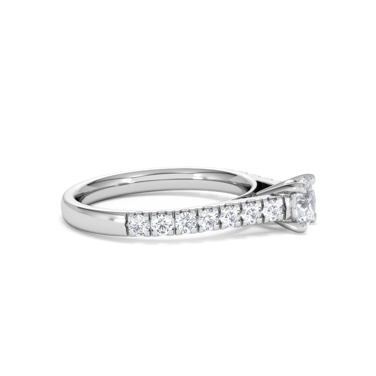 Natalia Diamond Engagement Side Stone Ring Platinum 0.91CT G/VS2 - Image 24