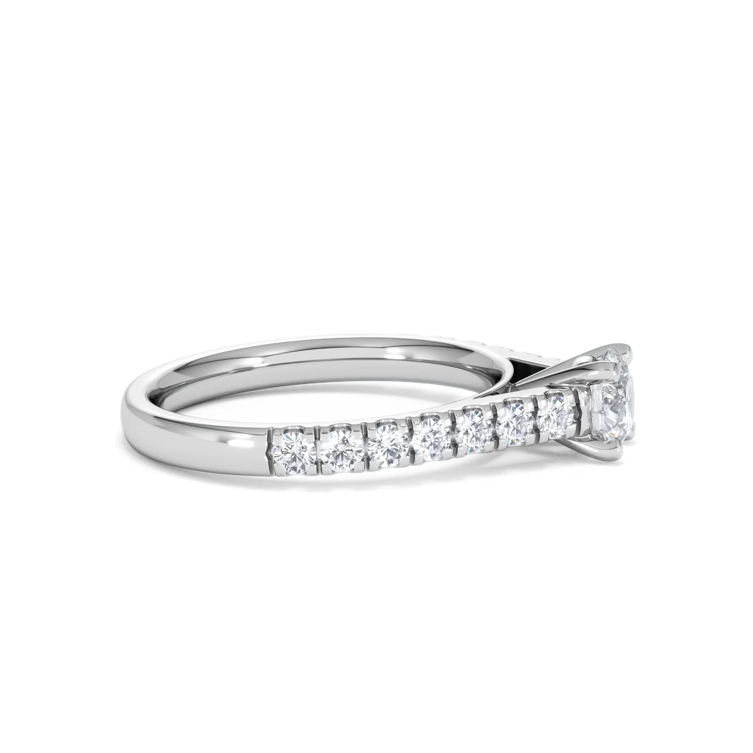 Natalia Diamond Engagement Side Stone Ring Platinum 0.91CT G/VS2 - Image 25