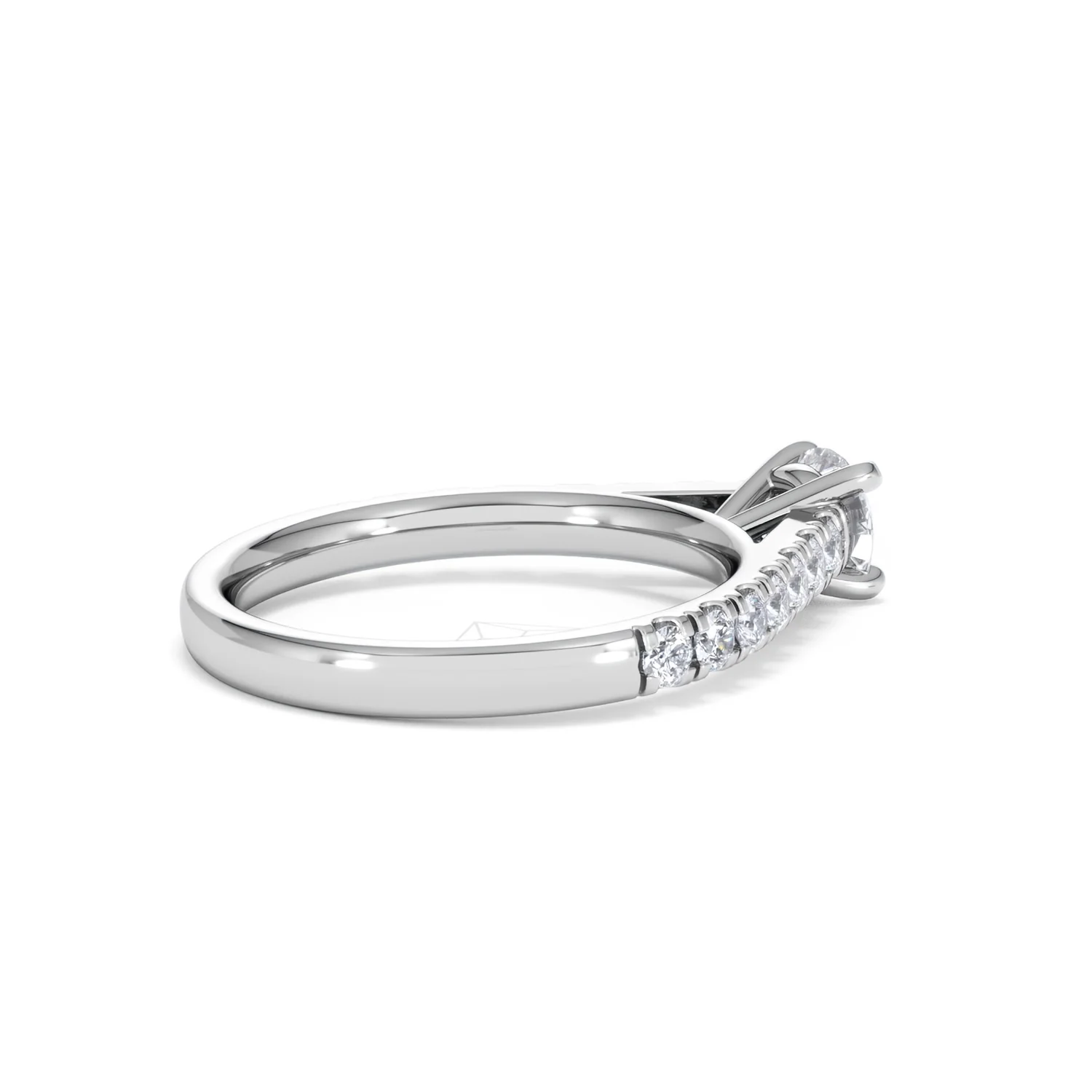 Natalia Diamond Engagement Side Stone Ring Platinum 0.91CT G/VS2 - Image 35