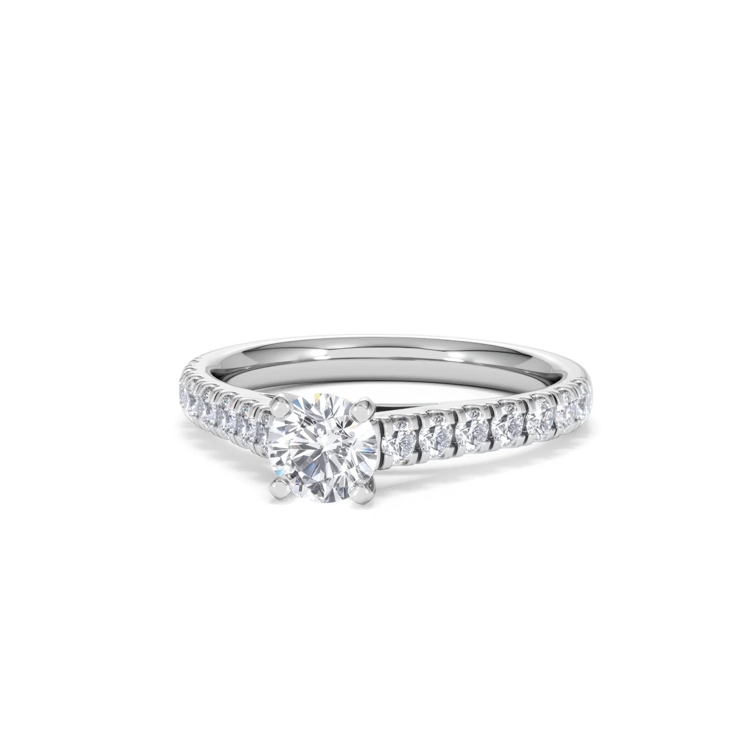Natalia Diamond Engagement Side Stone Ring Platinum 0.91CT G/VS2 - Image 85