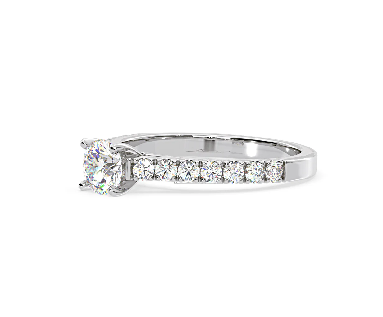 Natalia Diamond Engagement Side Stone Ring Platinum 0.91CT G/VS2 - Image 98