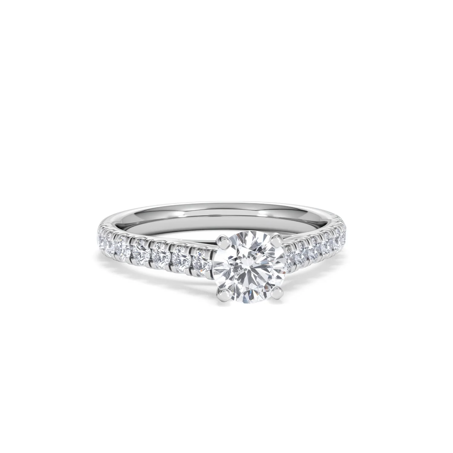 Natalia GIA Diamond Engagement Side Stone Ring Platinum 1.15CT G/SI2 - Image 10