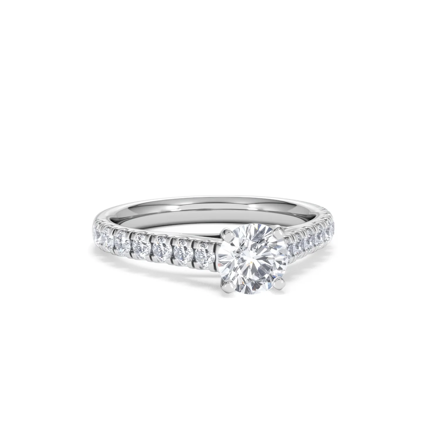 Natalia GIA Diamond Engagement Side Stone Ring Platinum 1.15CT G/SI2 - Image 11