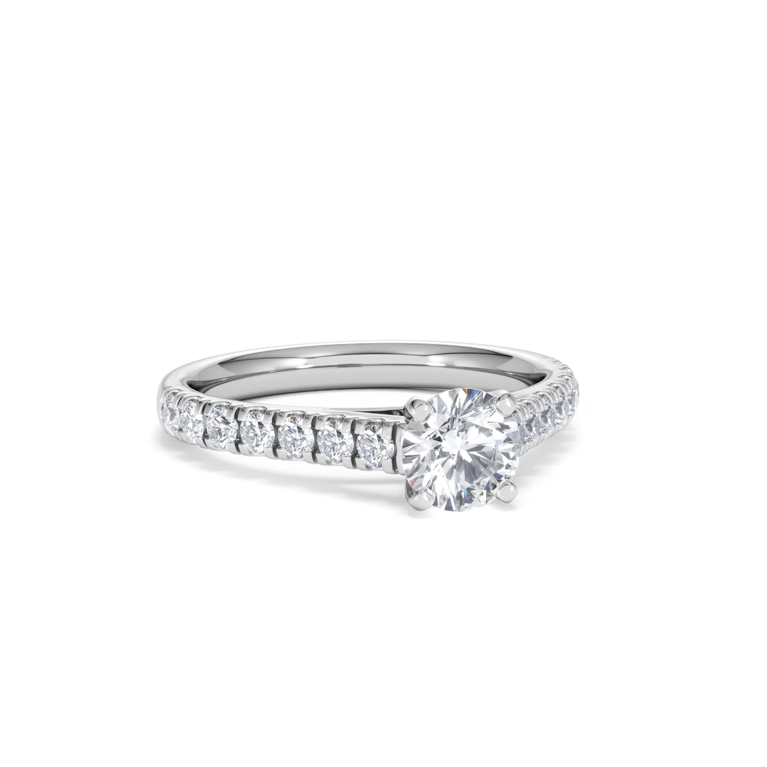 Natalia GIA Diamond Engagement Side Stone Ring Platinum 1.15CT G/SI2 - Image 12