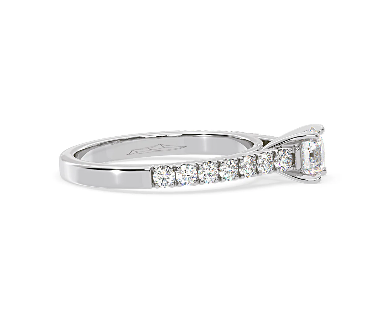 Natalia GIA Diamond Engagement Side Stone Ring Platinum 1.15CT G/SI2 - Image 149