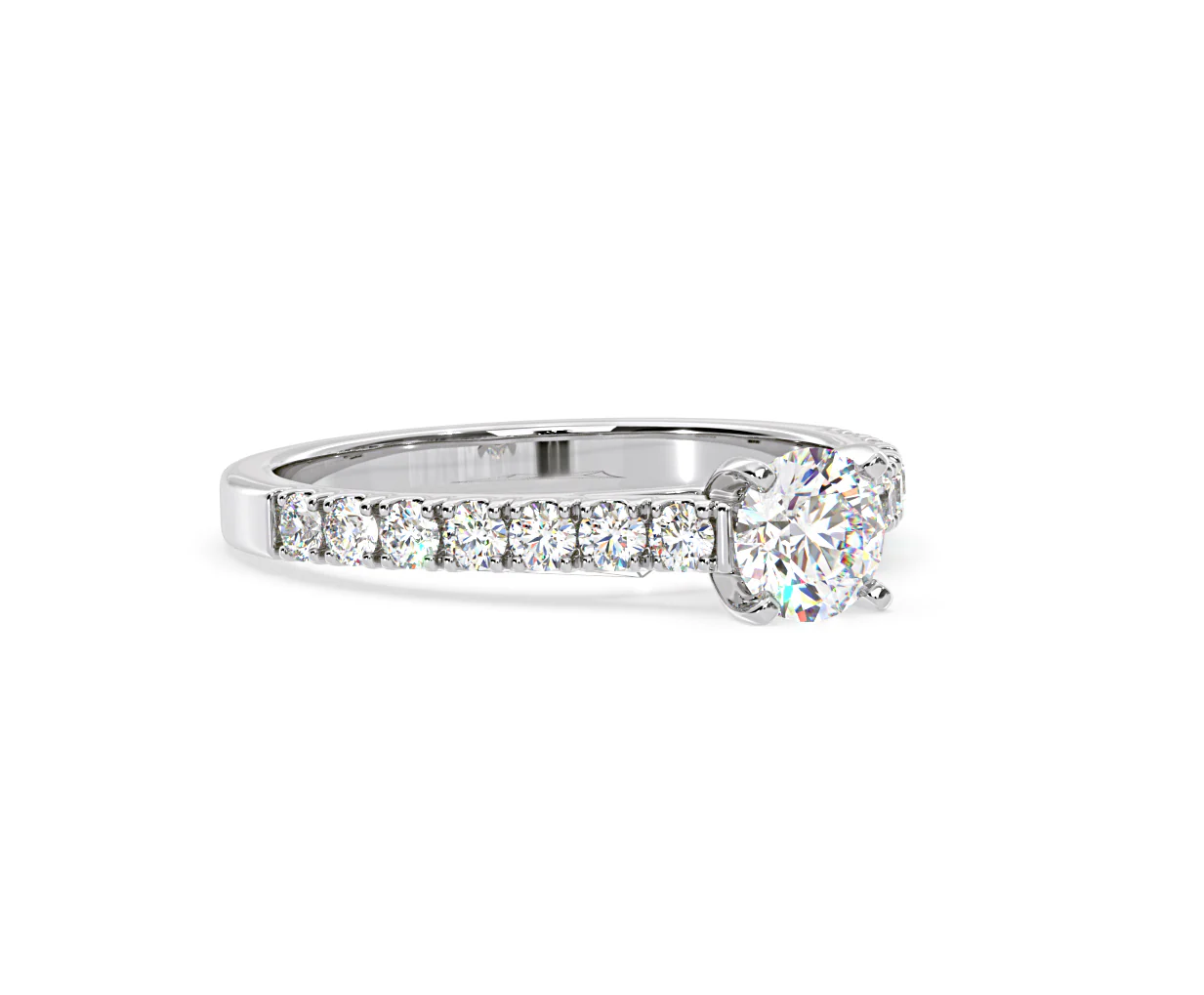 Natalia GIA Diamond Engagement Side Stone Ring Platinum 1.15CT G/SI2 - Image 160