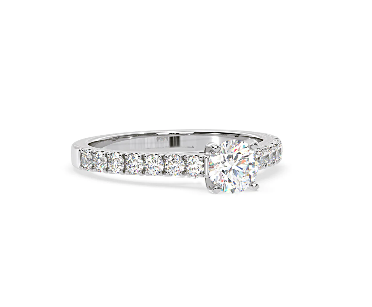 Natalia GIA Diamond Engagement Side Stone Ring Platinum 1.15CT G/SI2 - Image 162