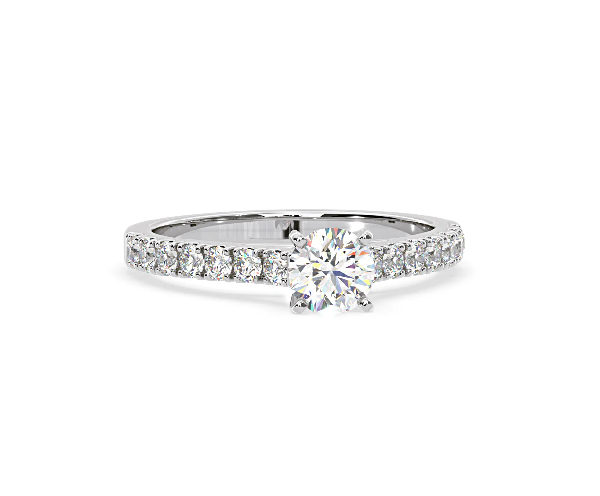Natalia GIA Diamond Engagement Side Stone Ring Platinum 1.15CT G/SI2 - Image 165
