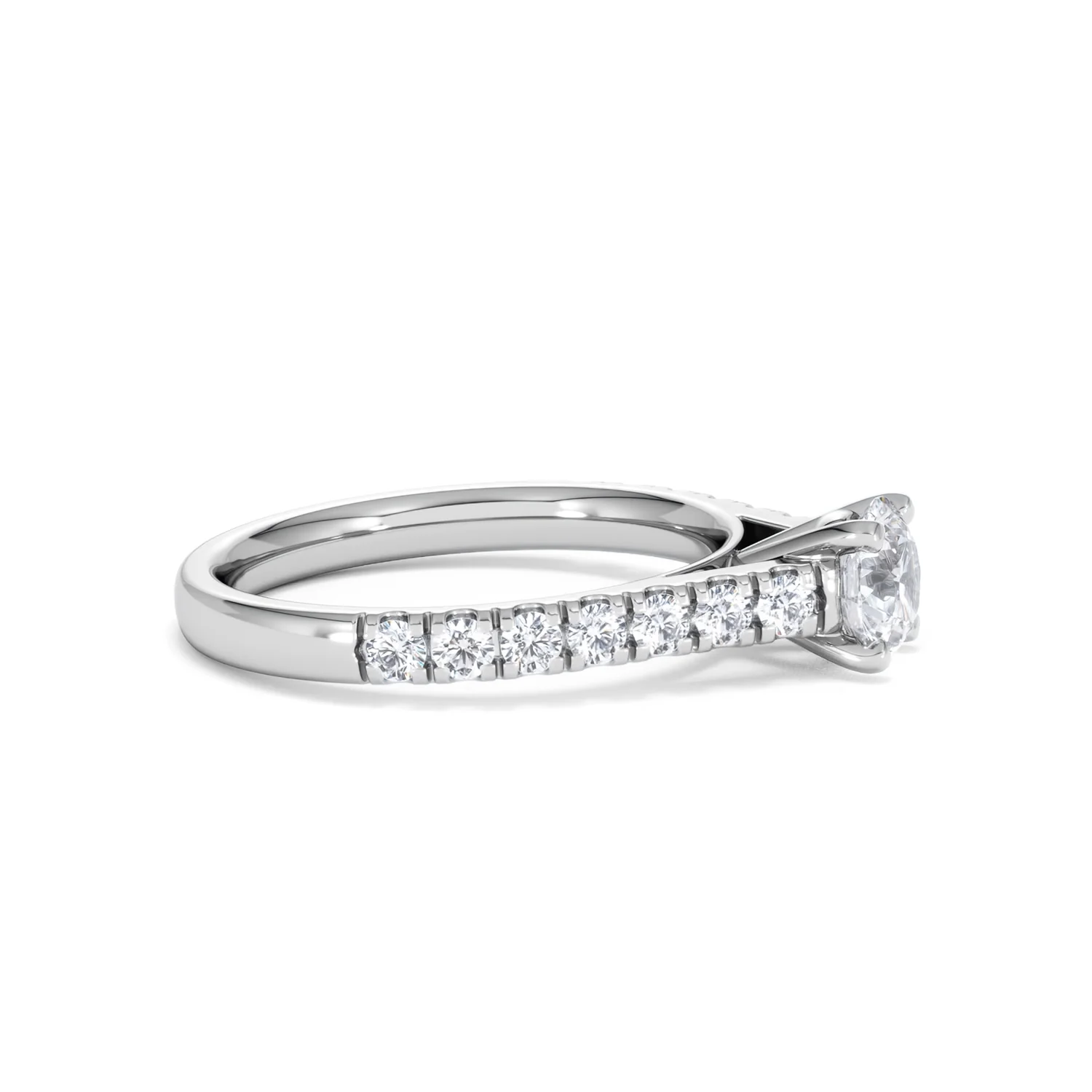 Natalia GIA Diamond Engagement Side Stone Ring Platinum 1.15CT G/SI2 - Image 24