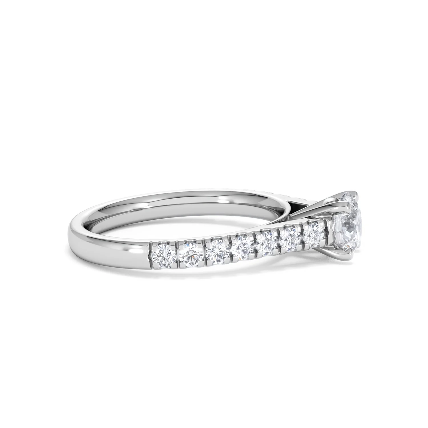 Natalia GIA Diamond Engagement Side Stone Ring Platinum 1.15CT G/SI2 - Image 25