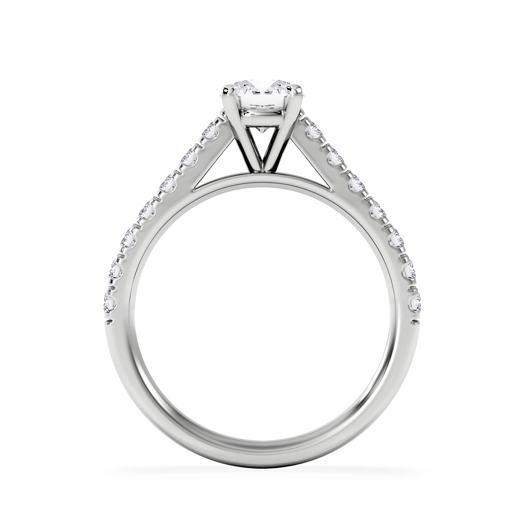 Natalia GIA Diamond Engagement Side Stone Ring Platinum 1.15CT G/SI2 - Image 3