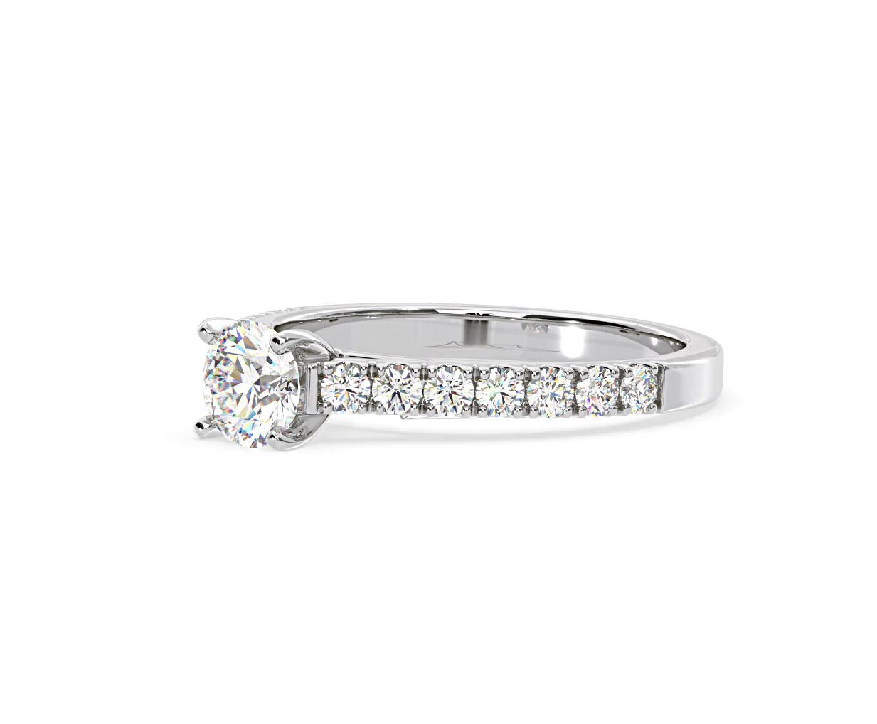 Natalia GIA Diamond Engagement Side Stone Ring Platinum 1.15CT G/SI2 - Image 97