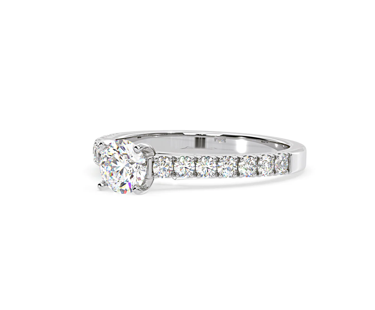 Natalia GIA Diamond Engagement Side Stone Ring Platinum 1.15CT G/VS1 - Image 14