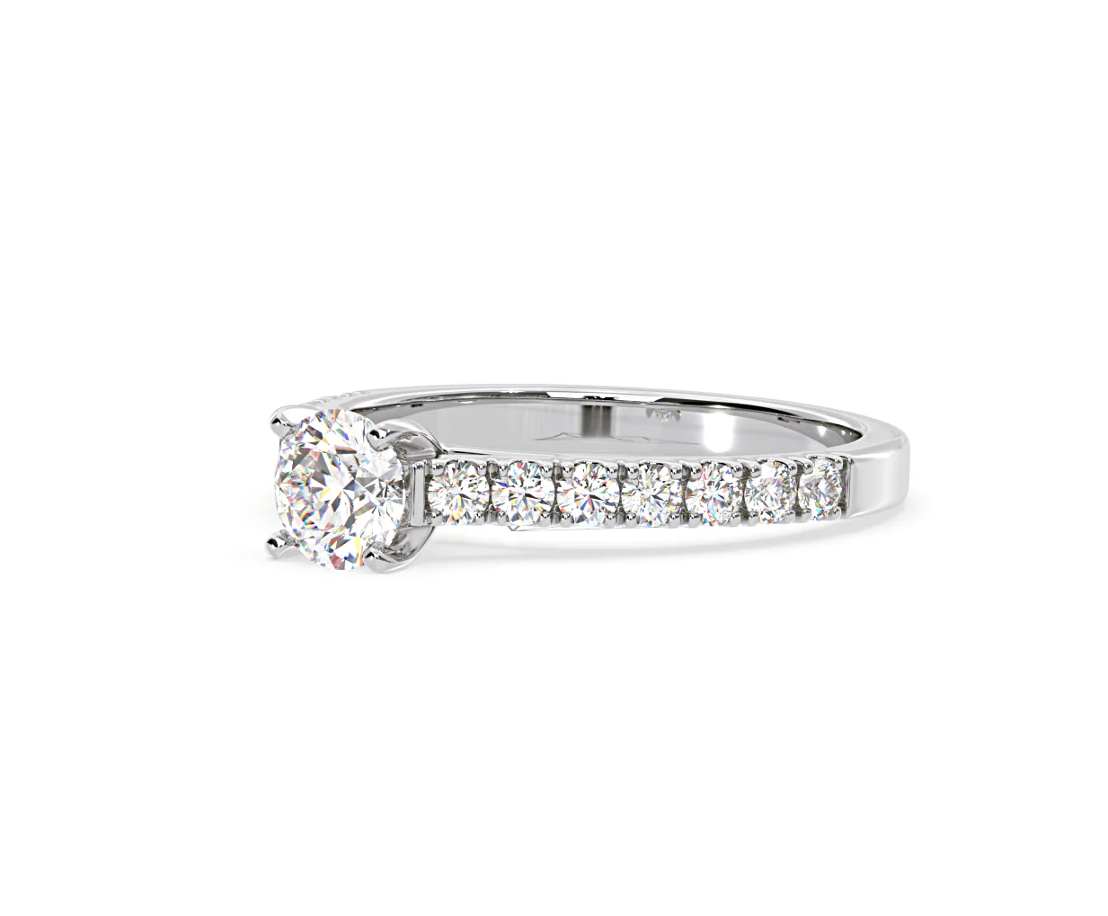 Natalia GIA Diamond Engagement Side Stone Ring Platinum 1.15CT G/VS1 - Image 15
