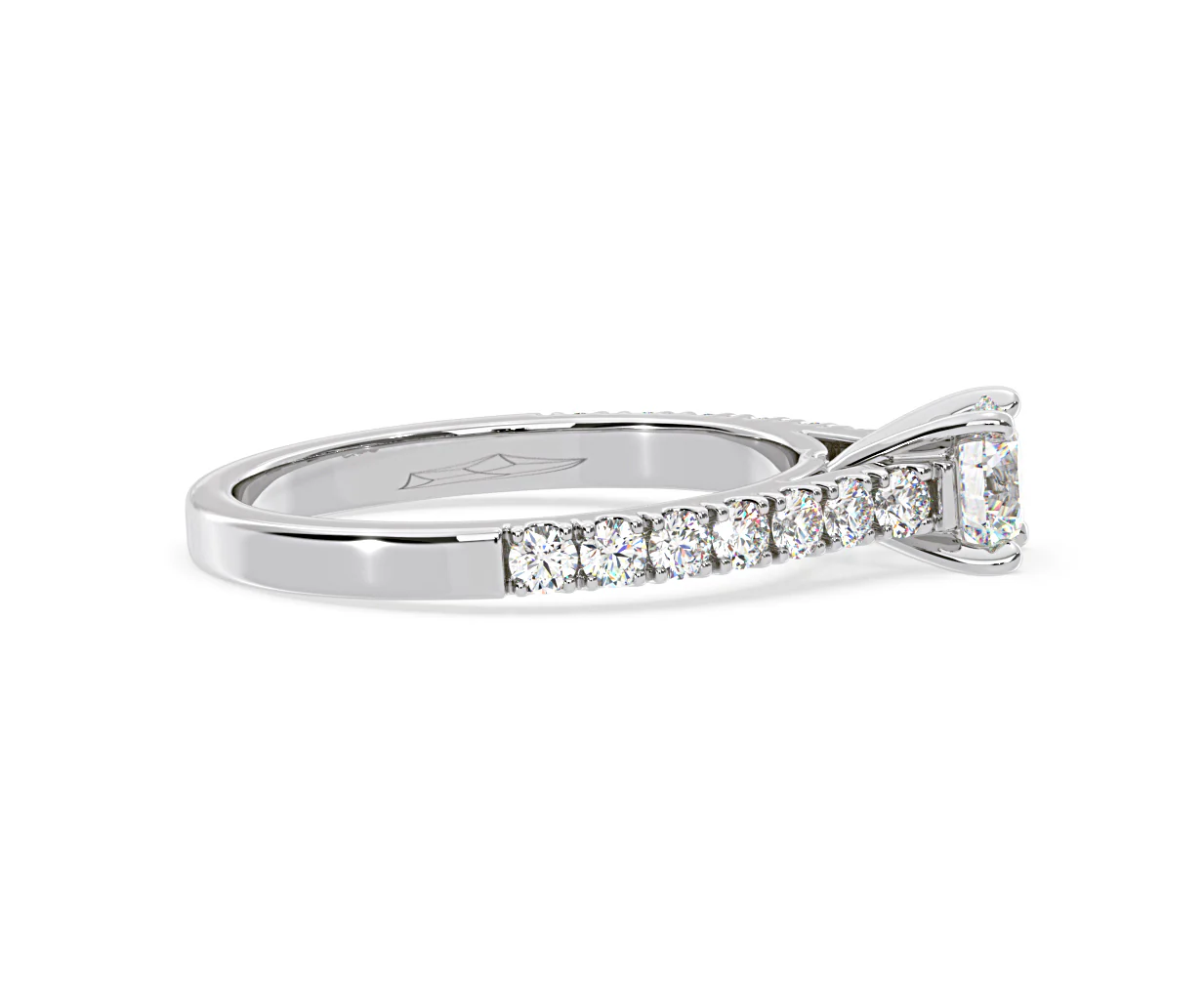 Natalia GIA Diamond Engagement Side Stone Ring Platinum 1.15CT G/VS1 - Image 67