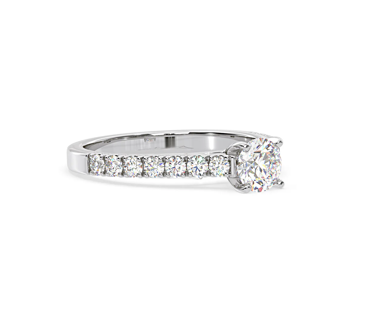 Natalia GIA Diamond Engagement Side Stone Ring Platinum 1.15CT G/VS2 - Image 159