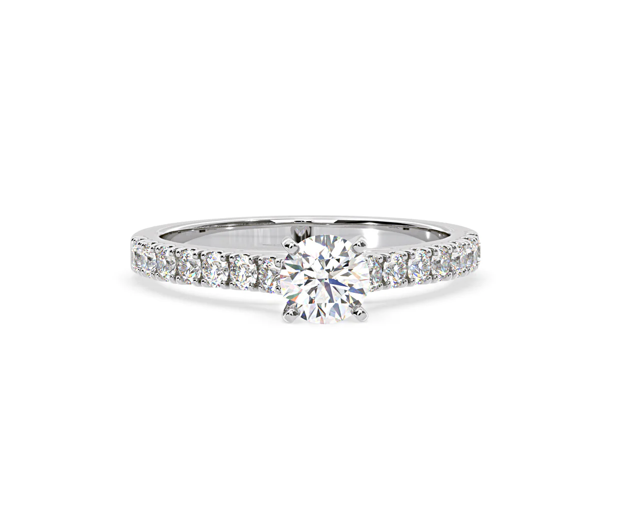 Natalia GIA Diamond Engagement Side Stone Ring Platinum 1.15CT G/VS2 - Image 166
