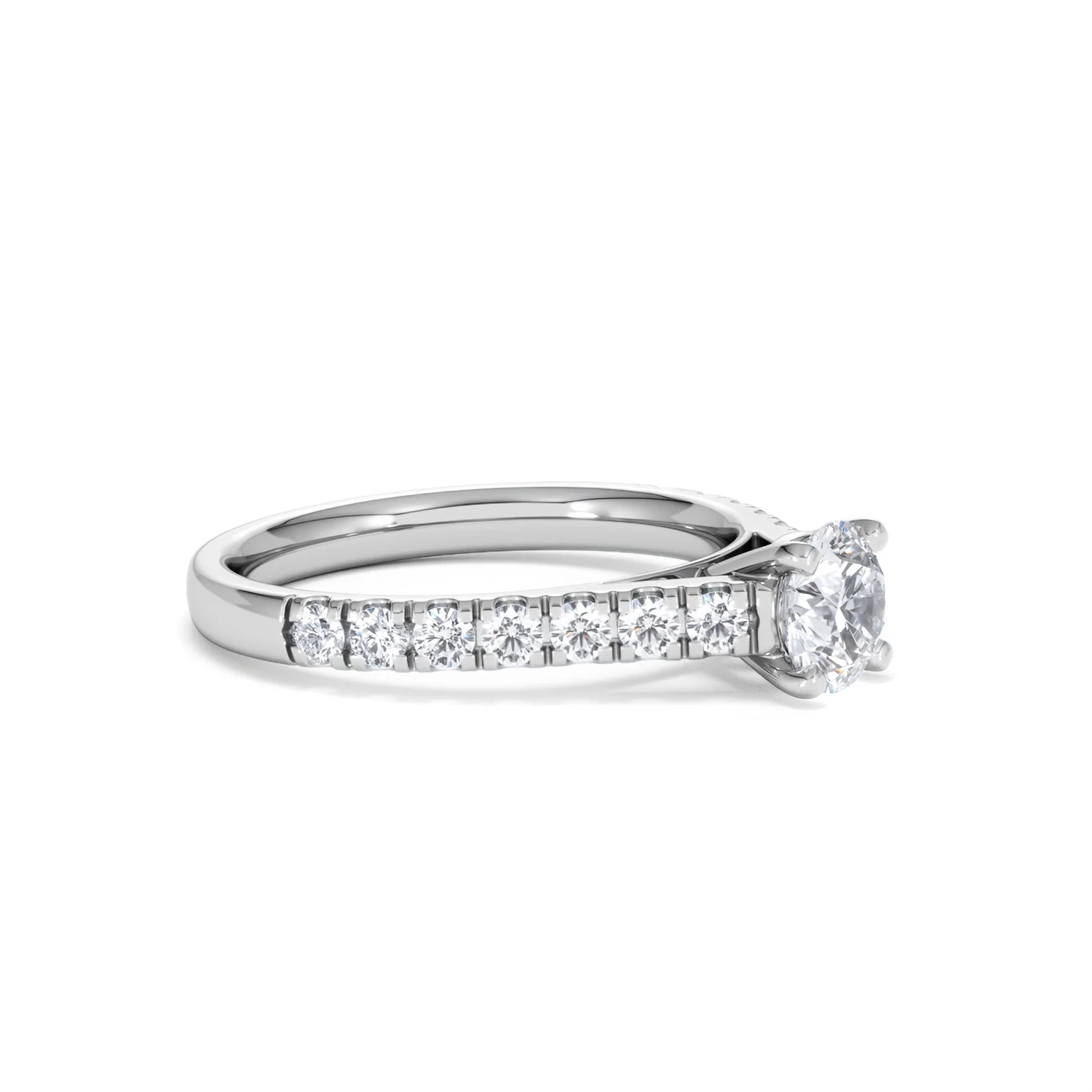 Natalia GIA Diamond Engagement Side Stone Ring Platinum 1.15CT G/VS2 - Image 20