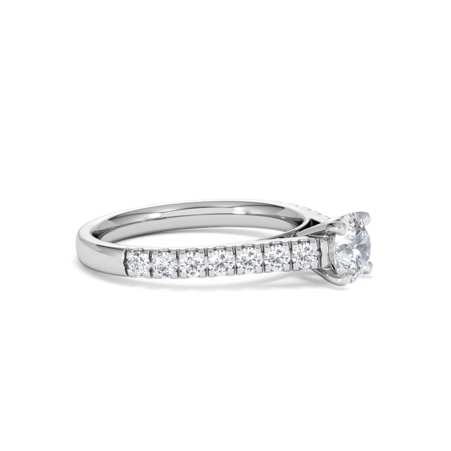 Natalia GIA Diamond Engagement Side Stone Ring Platinum 1.15CT G/VS2 - Image 21