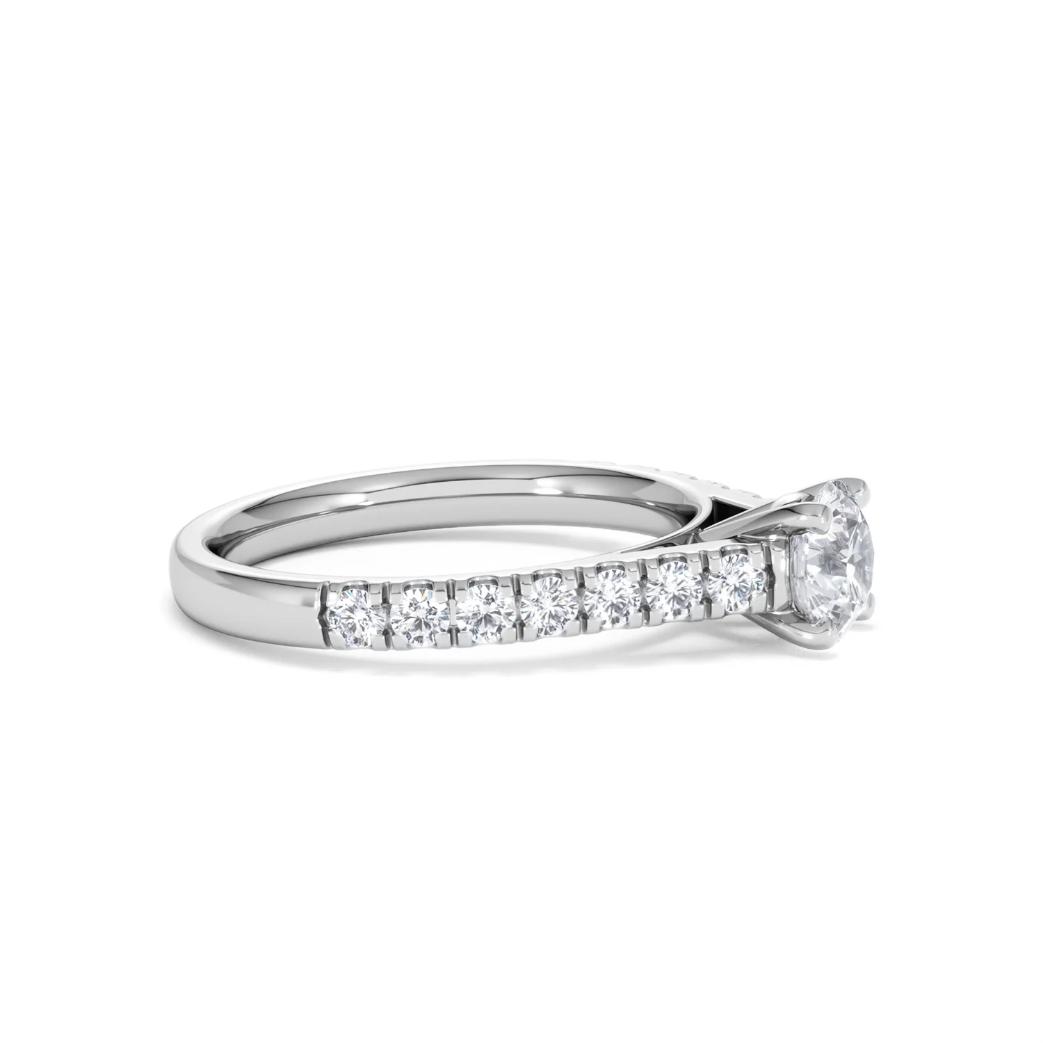 Natalia GIA Diamond Engagement Side Stone Ring Platinum 1.15CT G/VS2 - Image 23