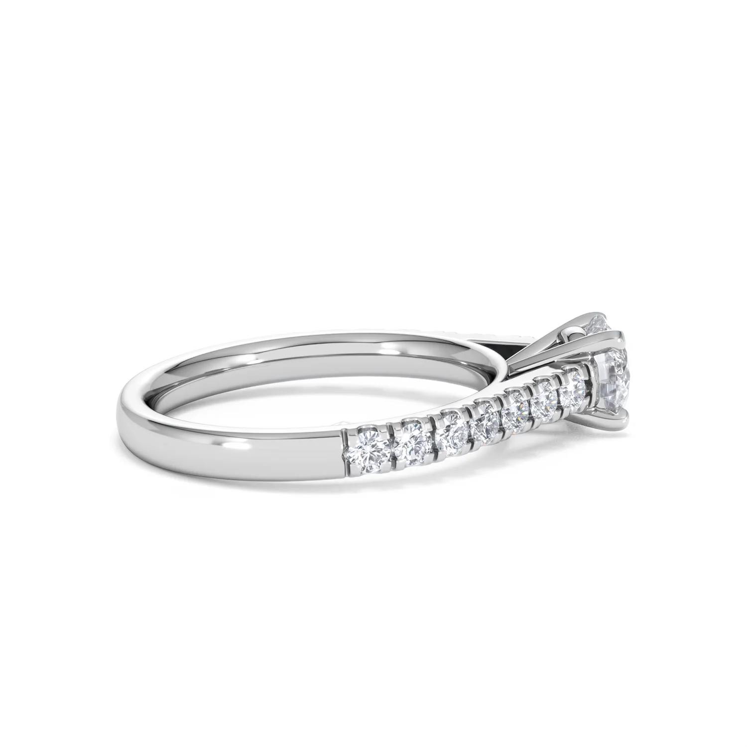 Natalia GIA Diamond Engagement Side Stone Ring Platinum 1.15CT G/VS2 - Image 30