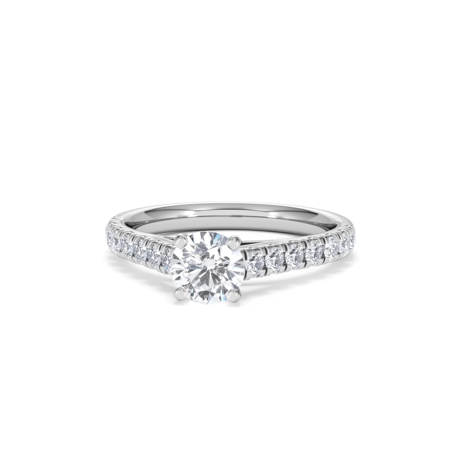 Natalia GIA Diamond Engagement Side Stone Ring Platinum 1.15CT G/VS2 - Image 86