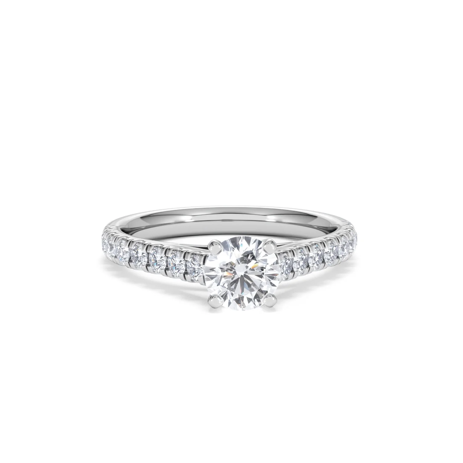 Natalia GIA Diamond Engagement Side Stone Ring Platinum 1.15CT G/VS2 - Image 9