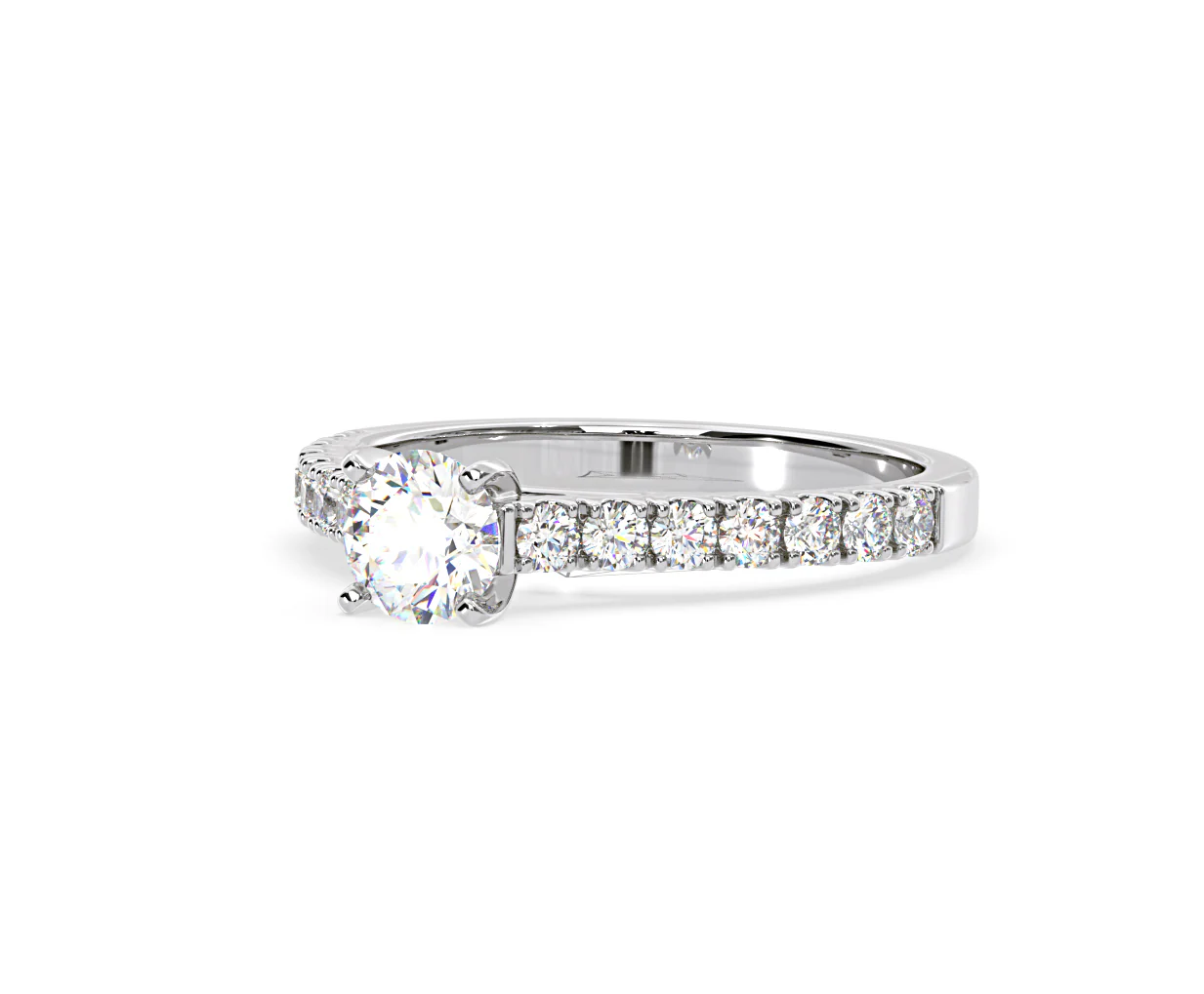 Natalia GIA Diamond Engagement Side Stone Ring Platinum 1.15CT G/VS2 - Image 94