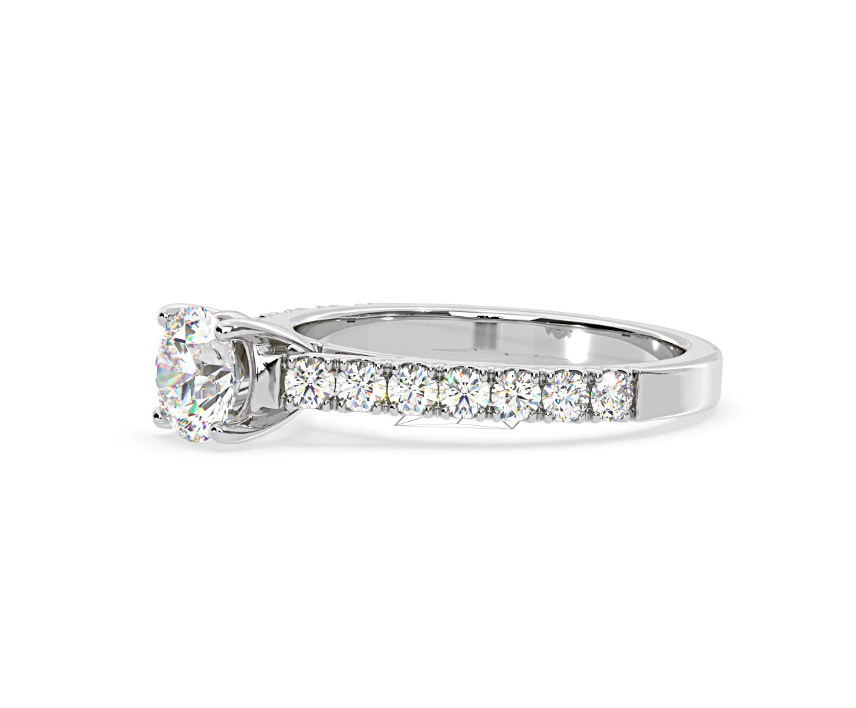 Natalia GIA Diamond Engagement Side Stone Ring Platinum 1.40CT G/VS1 - Image 100