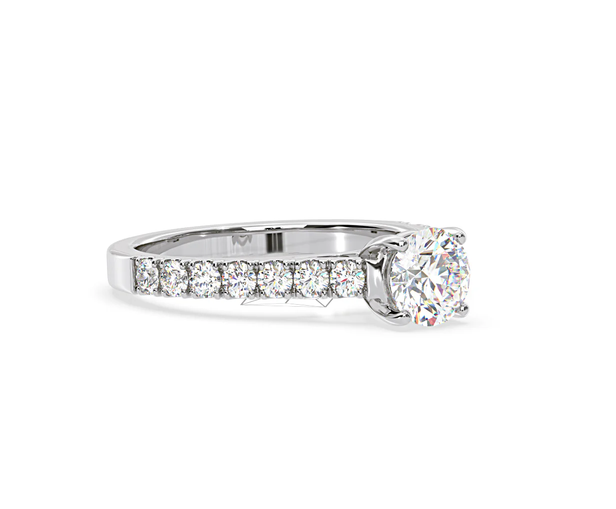 Natalia GIA Diamond Engagement Side Stone Ring Platinum 1.40CT G/VS1 - Image 159