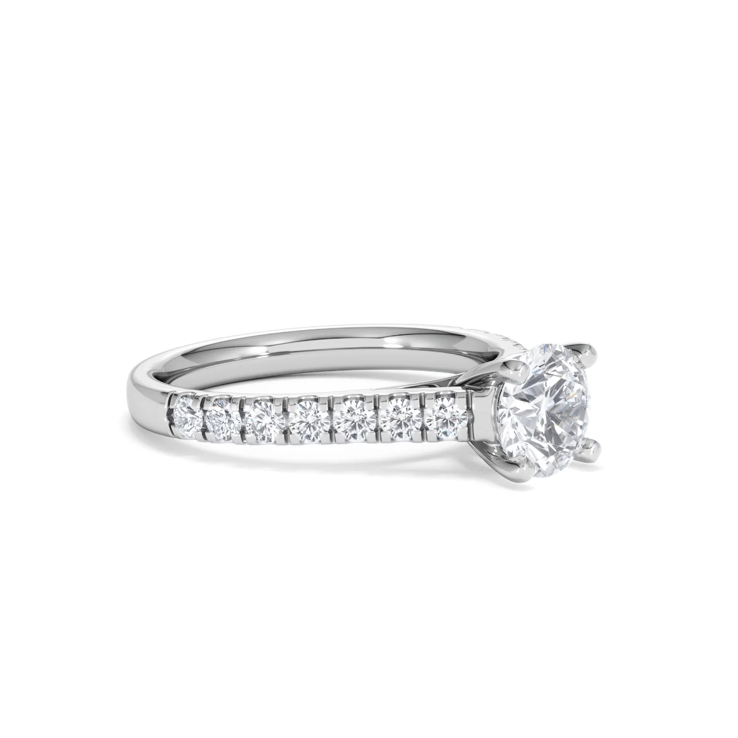 Natalia GIA Diamond Engagement Side Stone Ring Platinum 1.40CT G/VS1 - Image 18