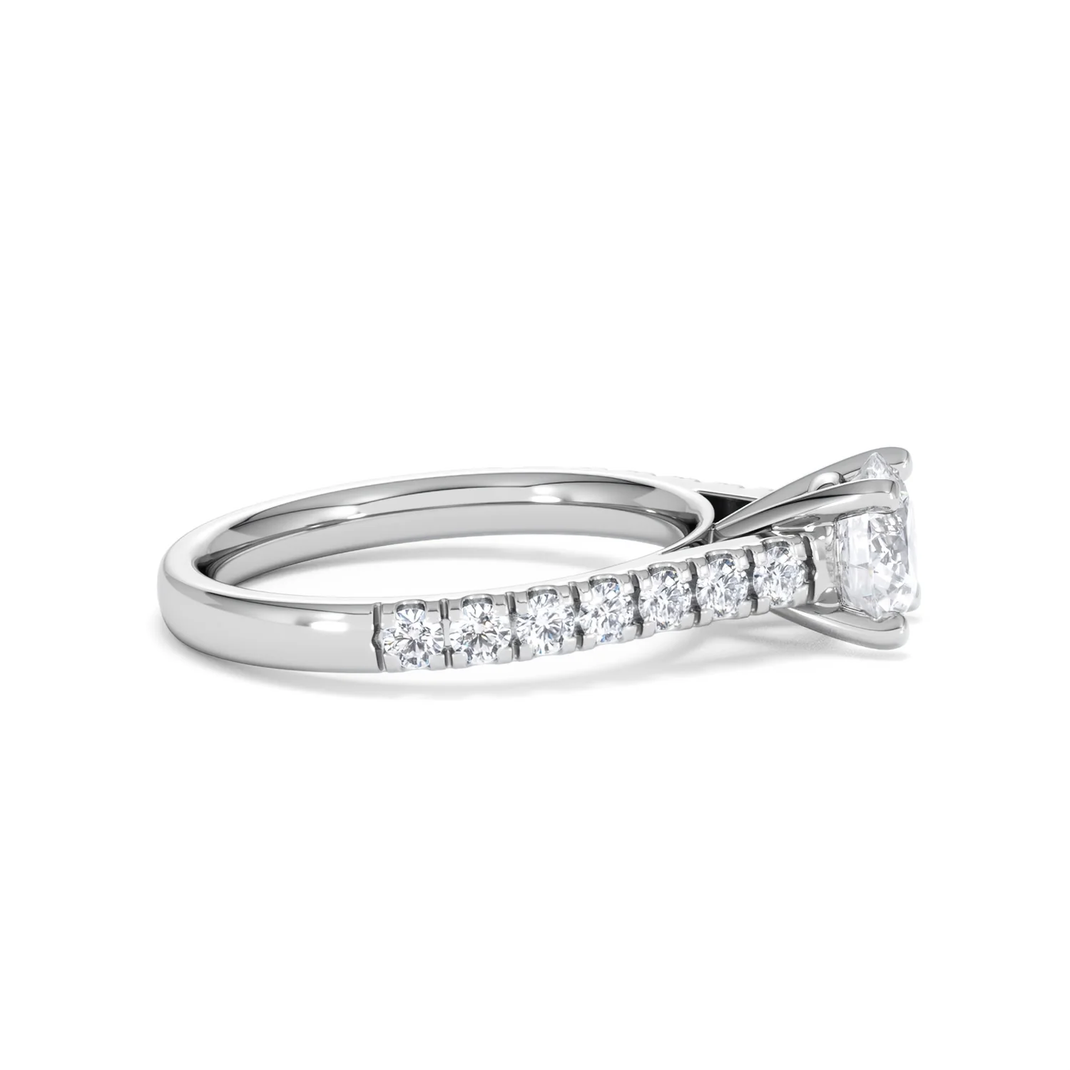 Natalia GIA Diamond Engagement Side Stone Ring Platinum 1.40CT G/VS1 - Image 26