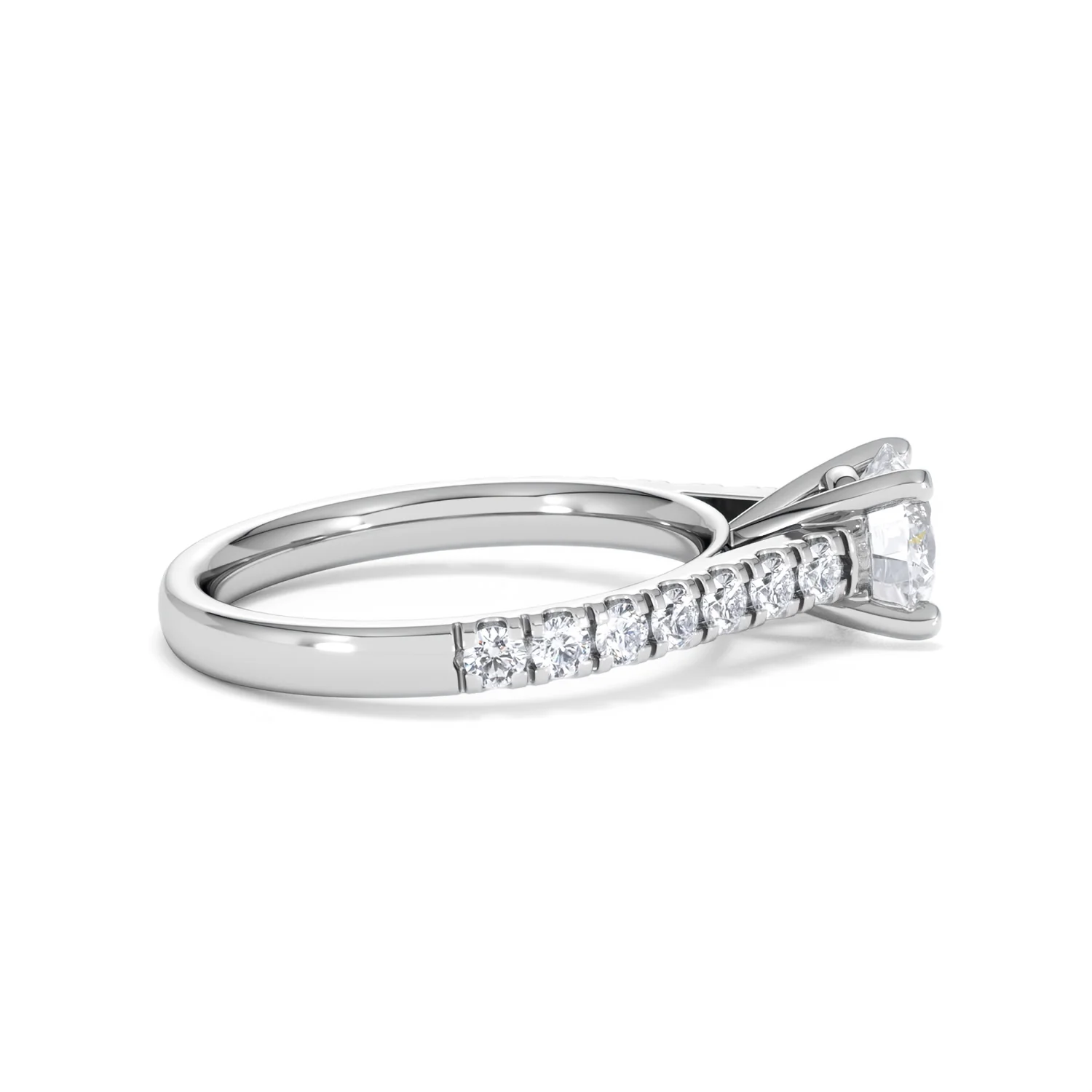 Natalia GIA Diamond Engagement Side Stone Ring Platinum 1.40CT G/VS1 - Image 29