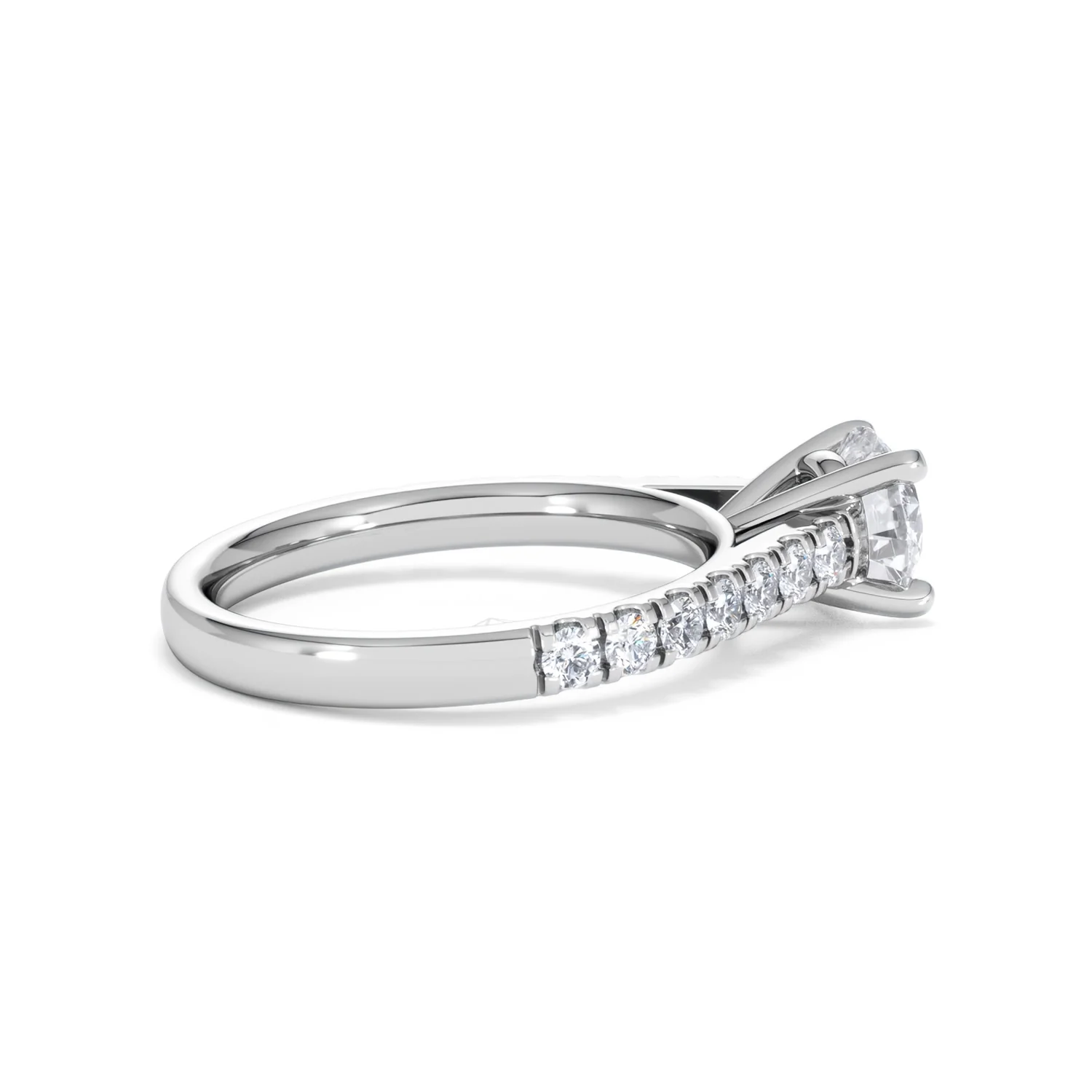 Natalia GIA Diamond Engagement Side Stone Ring Platinum 1.40CT G/VS1 - Image 32