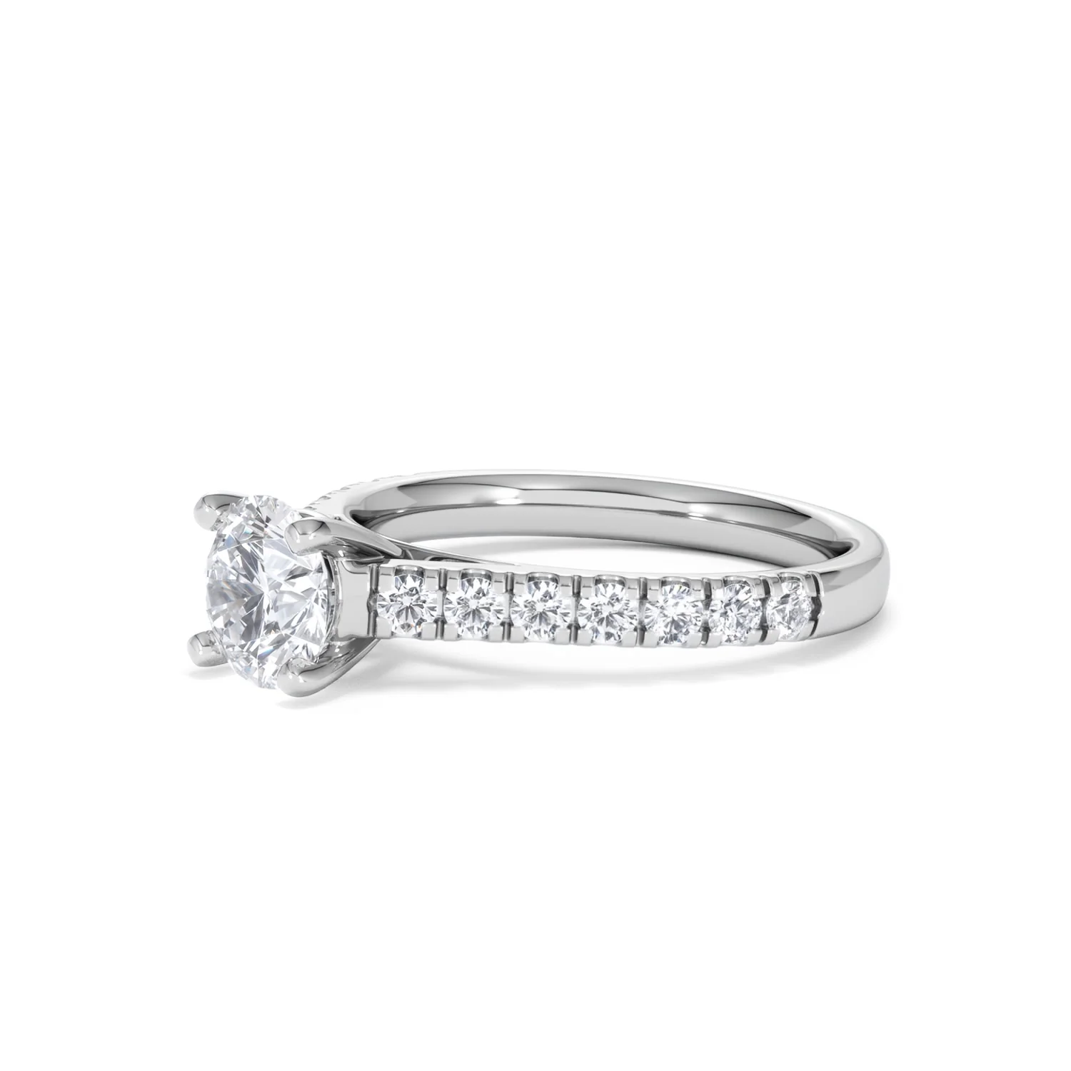 Natalia GIA Diamond Engagement Side Stone Ring Platinum 1.40CT G/VS1 - Image 77
