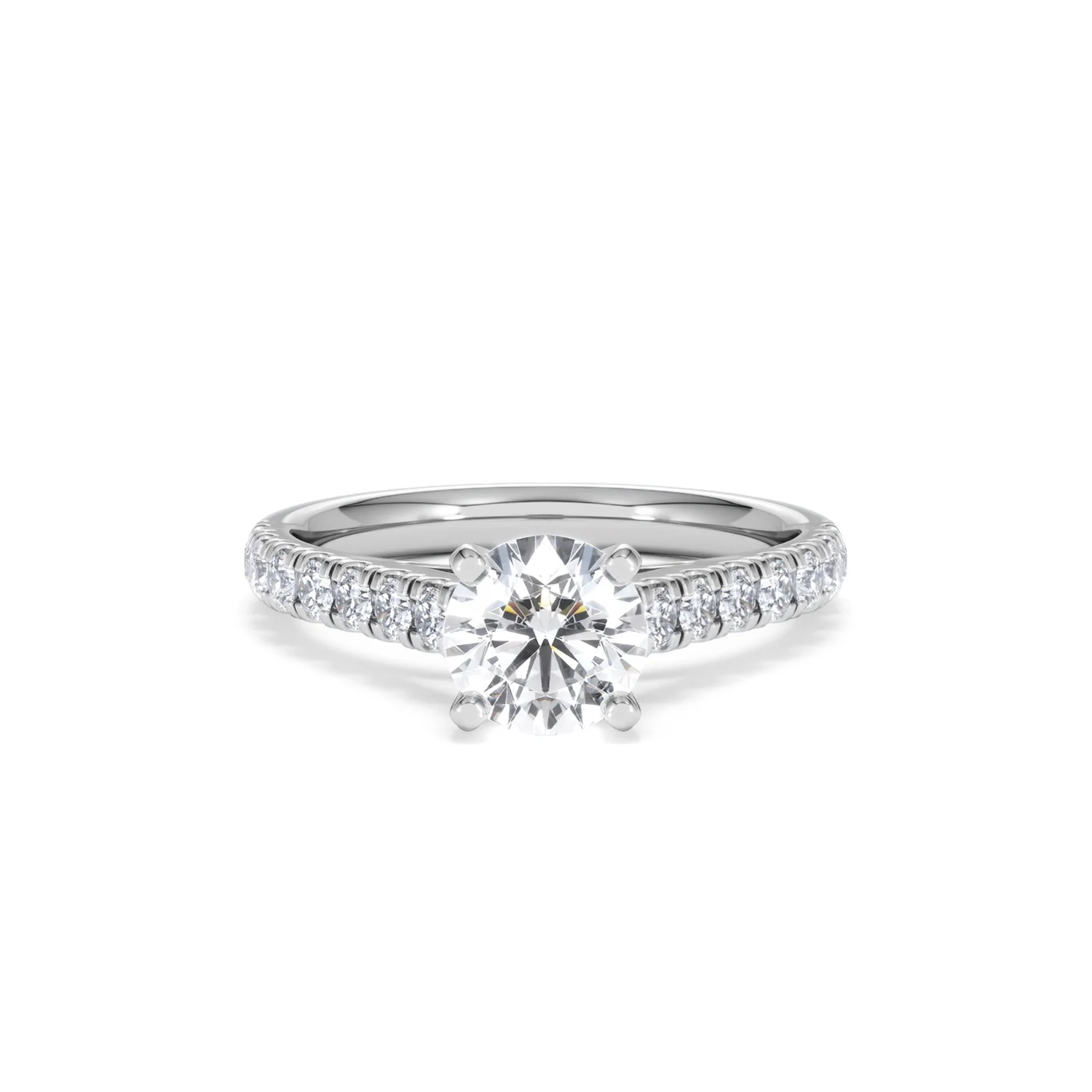 Natalia GIA Diamond Engagement Side Stone Ring Platinum 1.40CT G/VS1 - Image 8