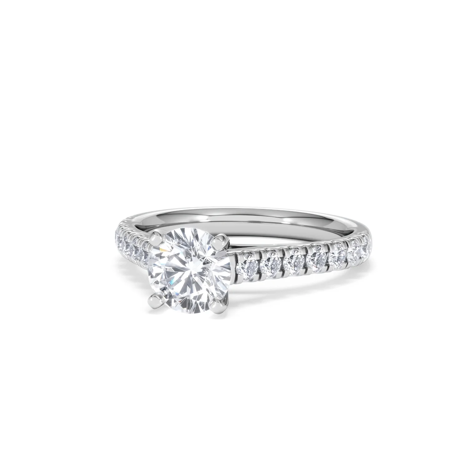 Natalia GIA Diamond Engagement Side Stone Ring Platinum 1.40CT G/VS1 - Image 84