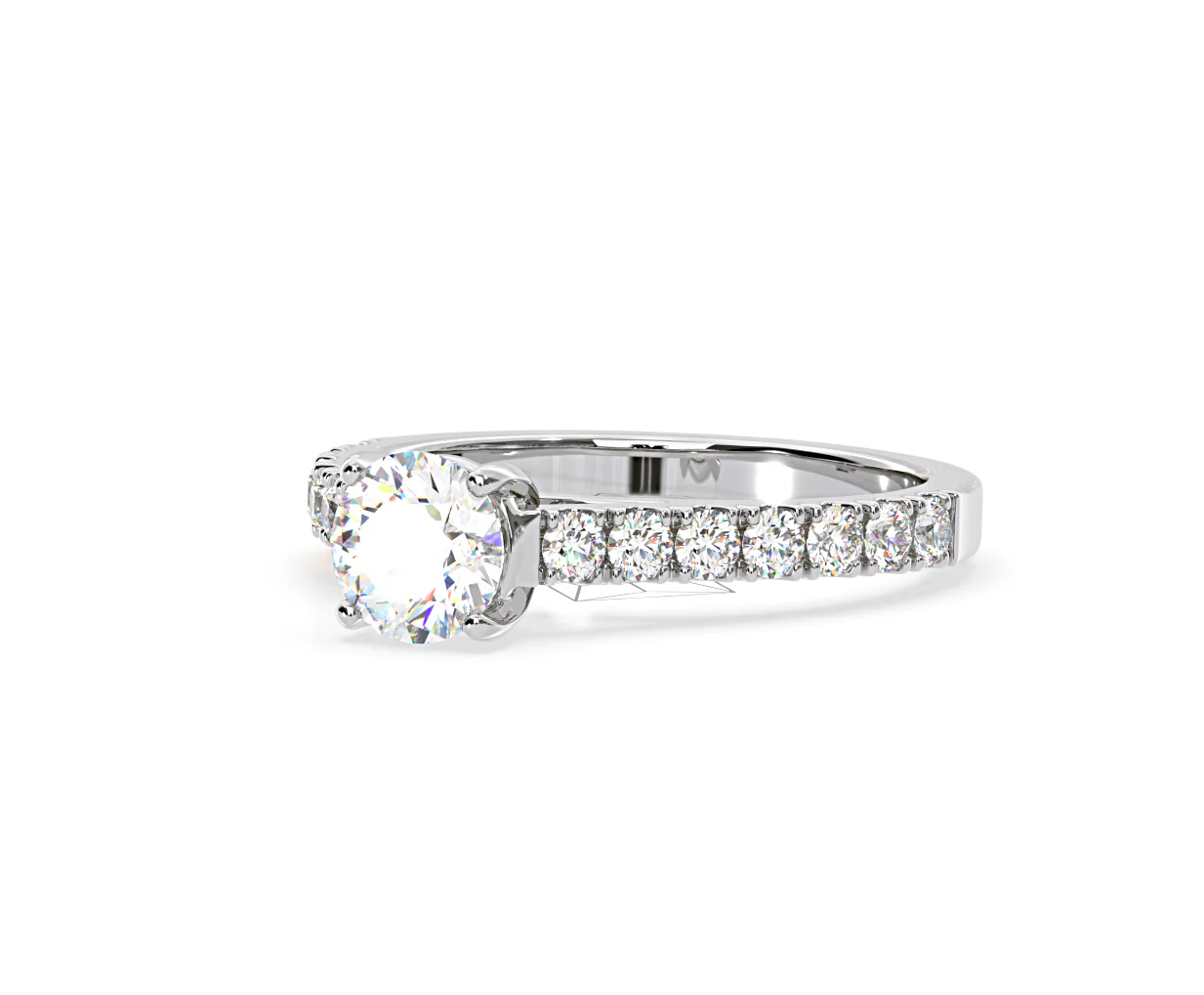 Natalia GIA Diamond Engagement Side Stone Ring Platinum 1.40CT G/VS1 - Image 94