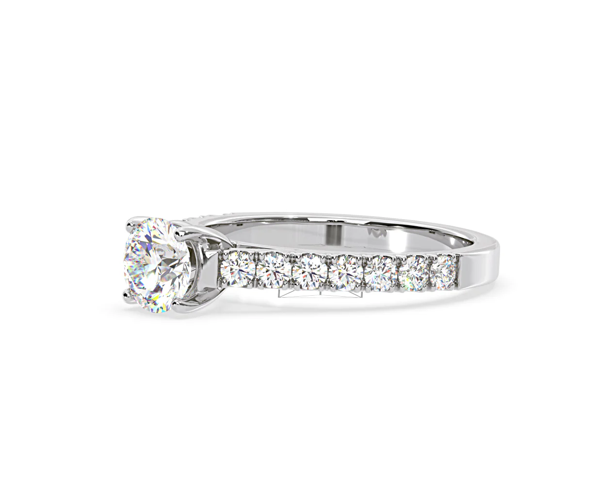 Natalia GIA Diamond Engagement Side Stone Ring Platinum 1.50CT G/SI1 - Image 17
