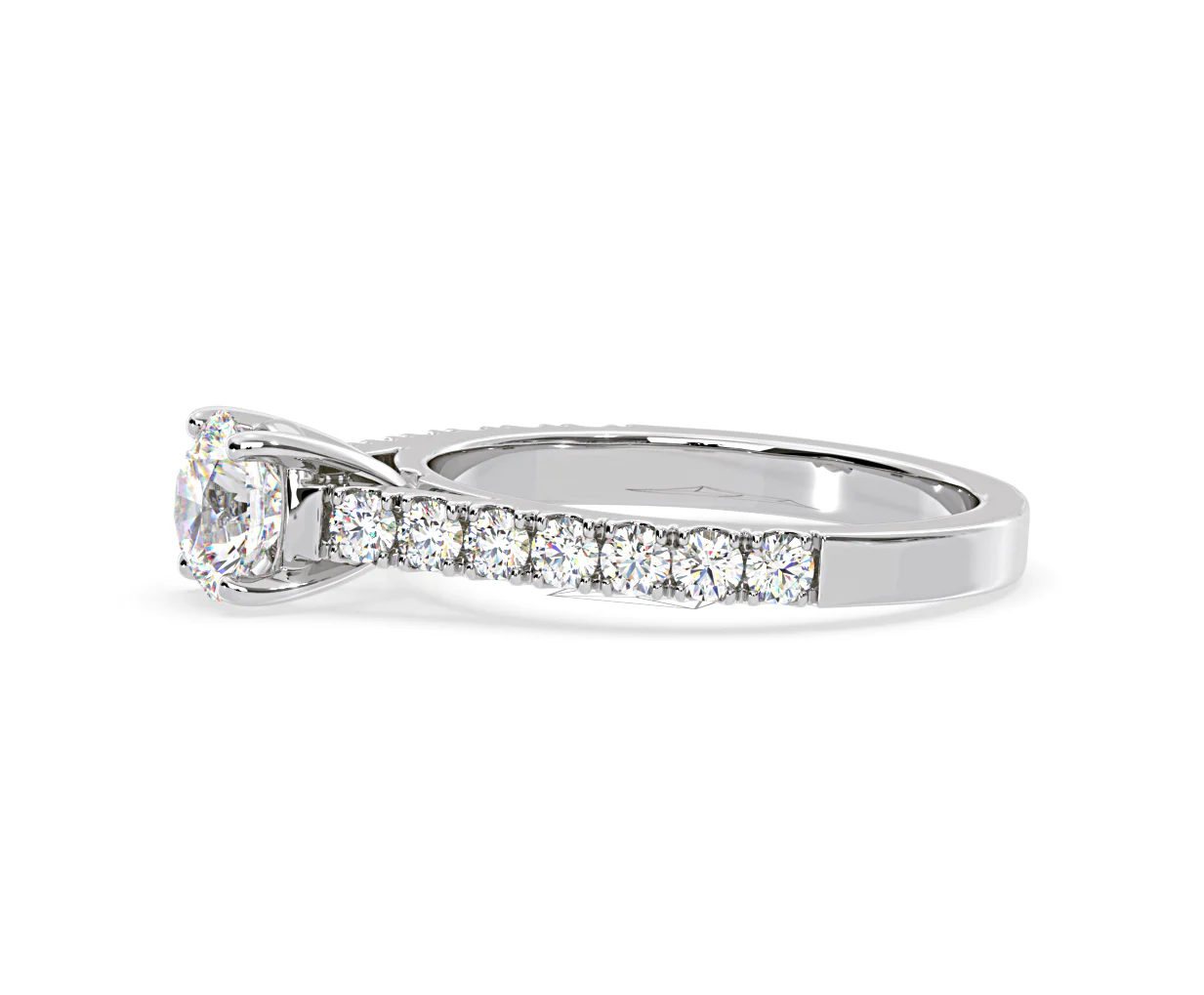 Natalia GIA Diamond Engagement Side Stone Ring Platinum 1.50CT G/SI1 - Image 23
