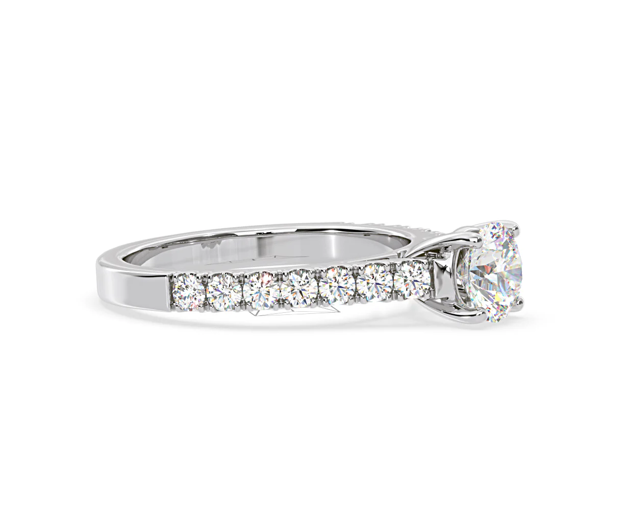 Natalia GIA Diamond Engagement Side Stone Ring Platinum 1.50CT G/SI1 - Image 73