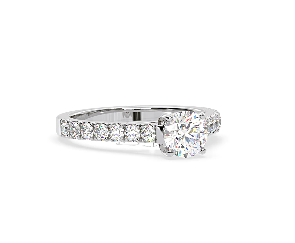 Natalia GIA Diamond Engagement Side Stone Ring Platinum 1.50CT G/SI1 - Image 81