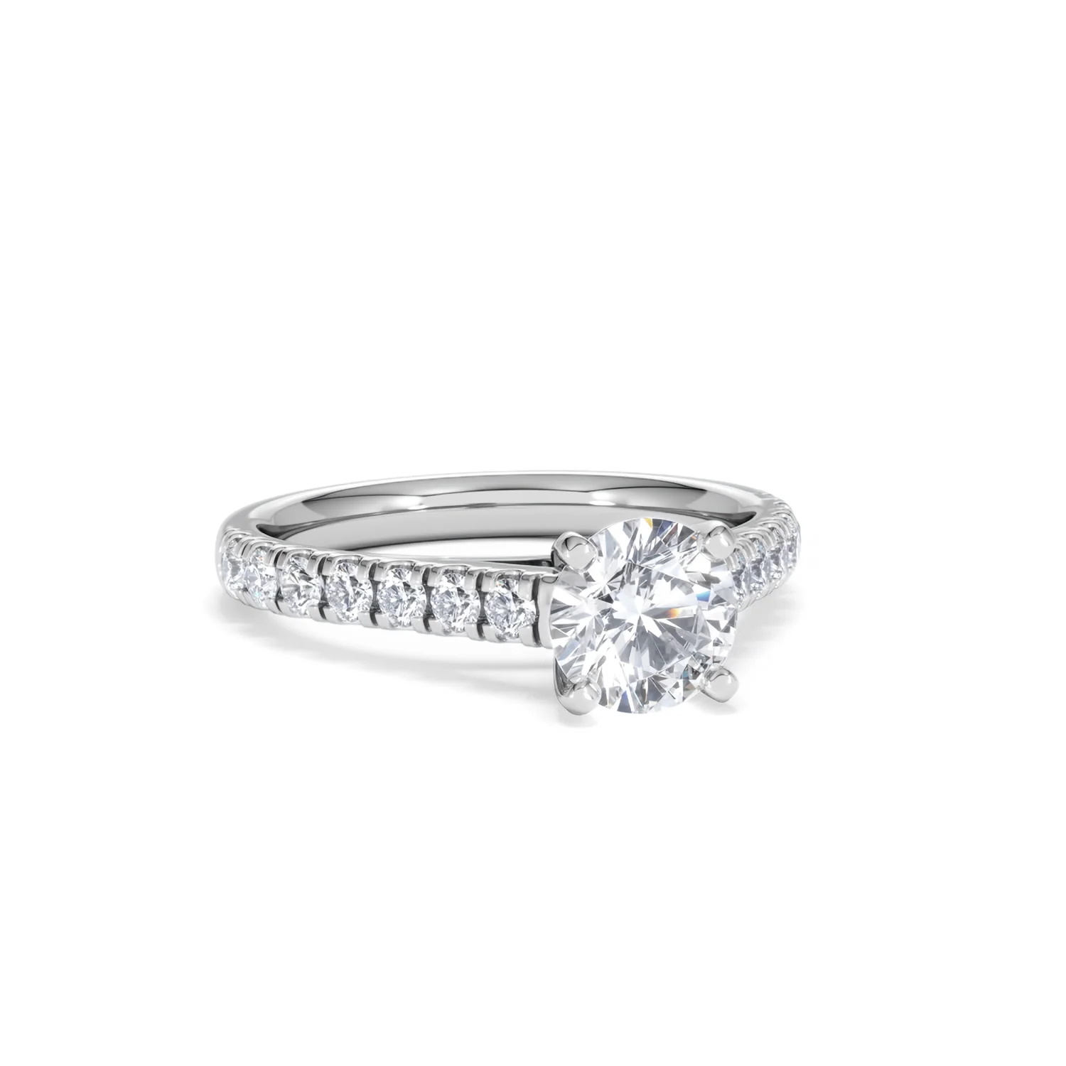 Natalia GIA Diamond Engagement Side Stone Ring Platinum 1.50CT G/VS2 - Image 12