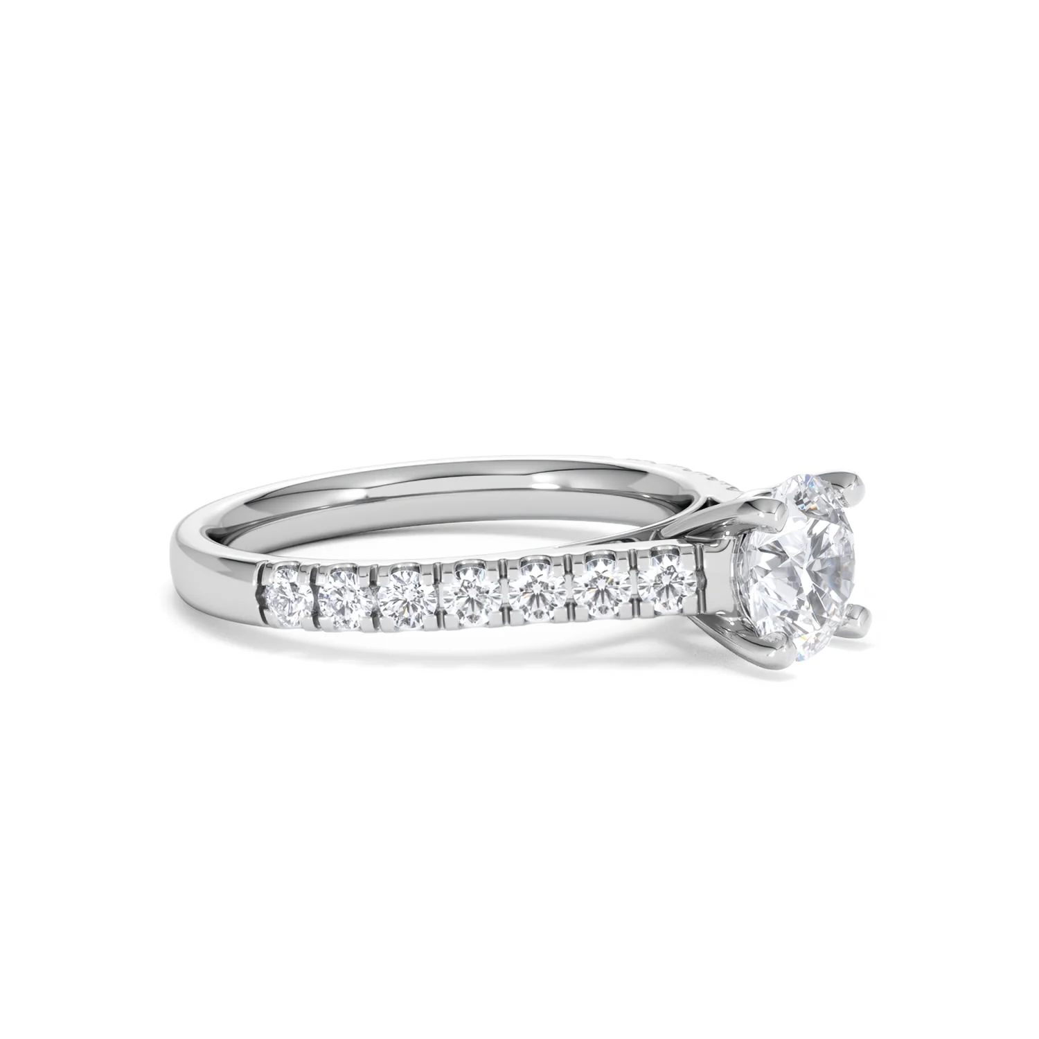 Natalia GIA Diamond Engagement Side Stone Ring Platinum 1.50CT G/VS2 - Image 20
